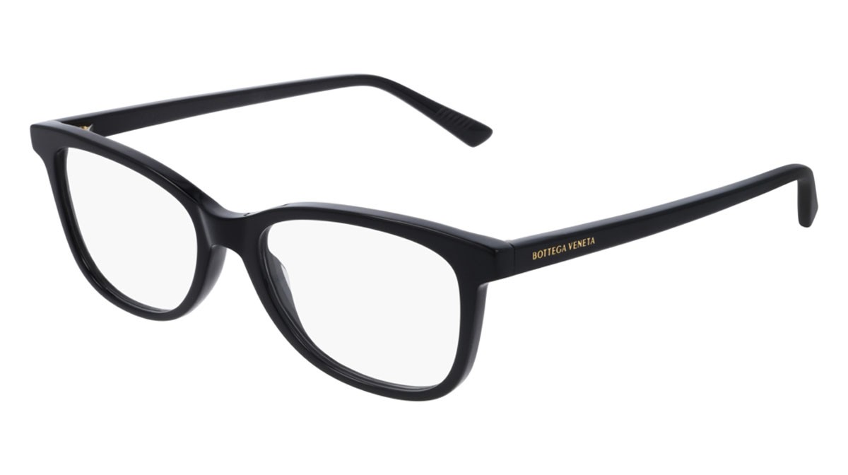 Occhiali da vista Bottega Veneta Minimalist BV1028O-001 colore black forma rettangolare lenti transparent