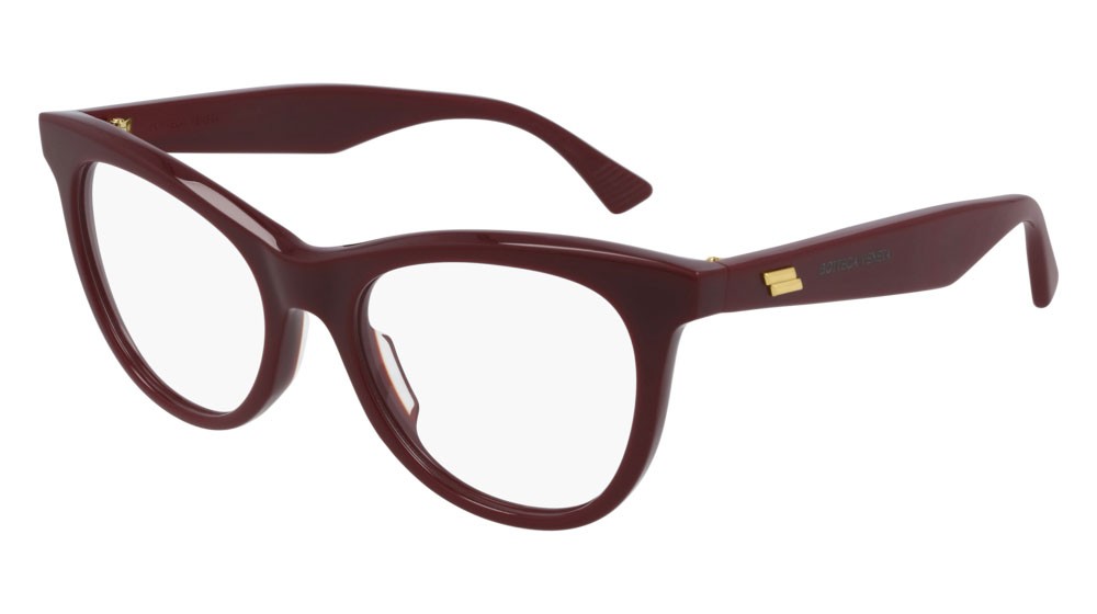 Occhiali da vista Bottega Veneta New Classic BV1064O-004 colore burgundy forma rotondo lenti transparent