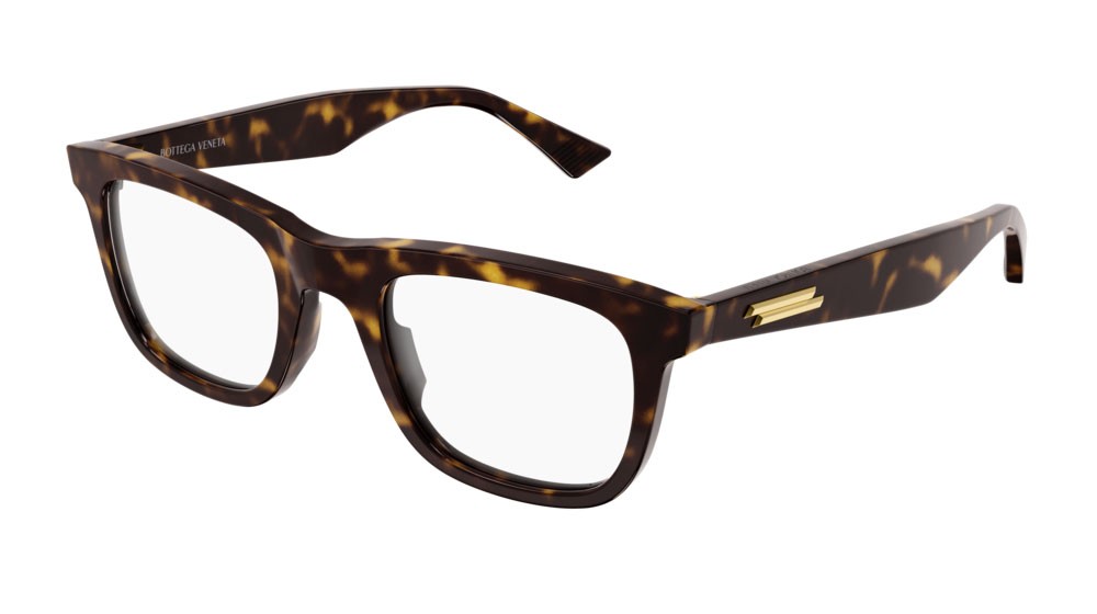 Occhiali da vista Bottega Veneta New Classic BV1129O-002 colore havana forma rettangolare lenti transparent