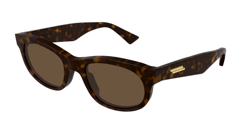 Sunglasses Bottega Veneta New Classic BV1145S-002 color havana shape round lenses brown