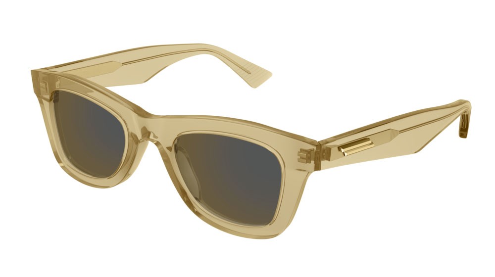 Sunglasses Bottega Veneta New Classic BV1147S-004 color brown shape rectangle lenses bronze