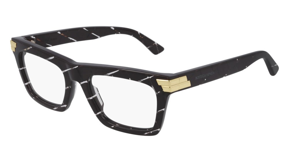 Occhiali da vista Bottega Veneta Unapologetic BV1059O-003 colore burgundy forma rettangolare lenti transparent