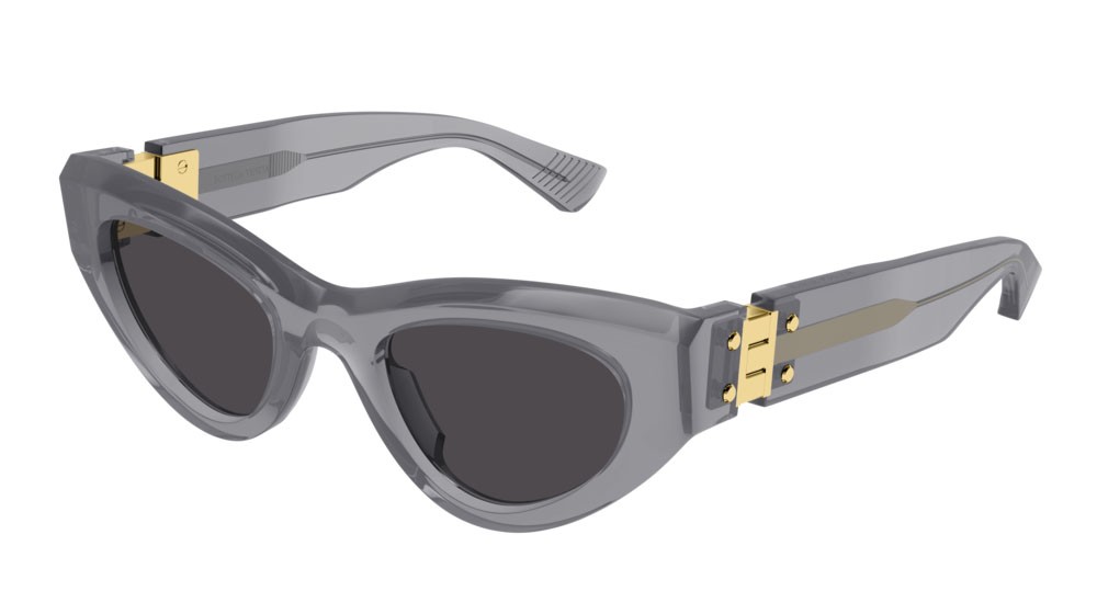 Occhiali da sole Bottega Veneta Unapologetic BV1142S-001 colore grey forma cat eye lenti grey