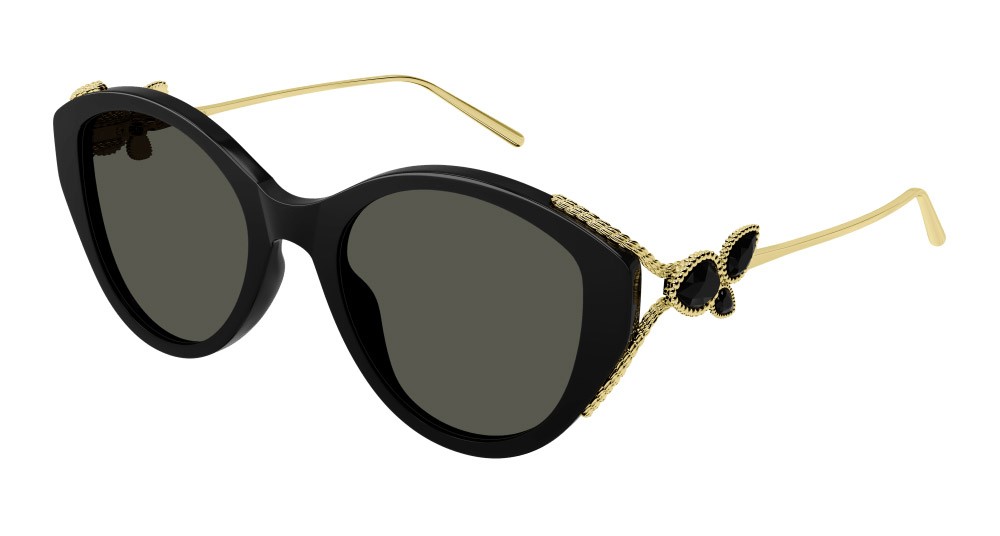 Sunglasses Boucheron BC0134S-001 color oro shape round lenses fumo