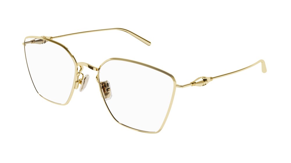 Occhiali da vista Boucheron Jack BC0127O-001 colore gold forma rettangolare lenti transparent