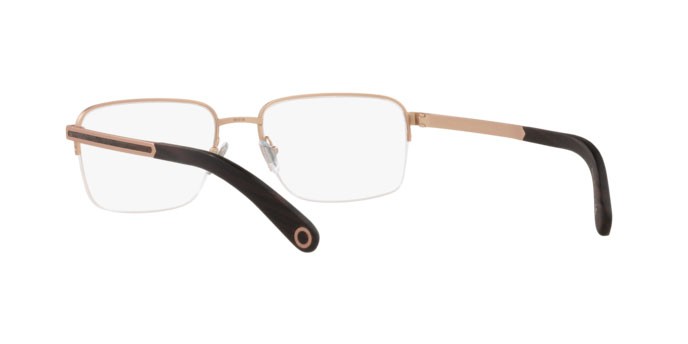 Brillen Bulgari BV 1112K (2006) farbe matte pink gold plated form rechteckig gläser demo lens