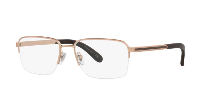 Brillen Bulgari BV 1112K (2006) farbe matte pink gold plated form rechteckig gläser demo lens