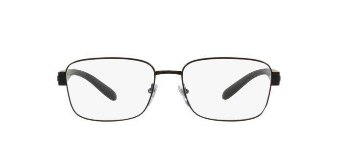 Brillen Bulgari BV 1113 (128) farbe matte black form rechteckig gläser demo lens
