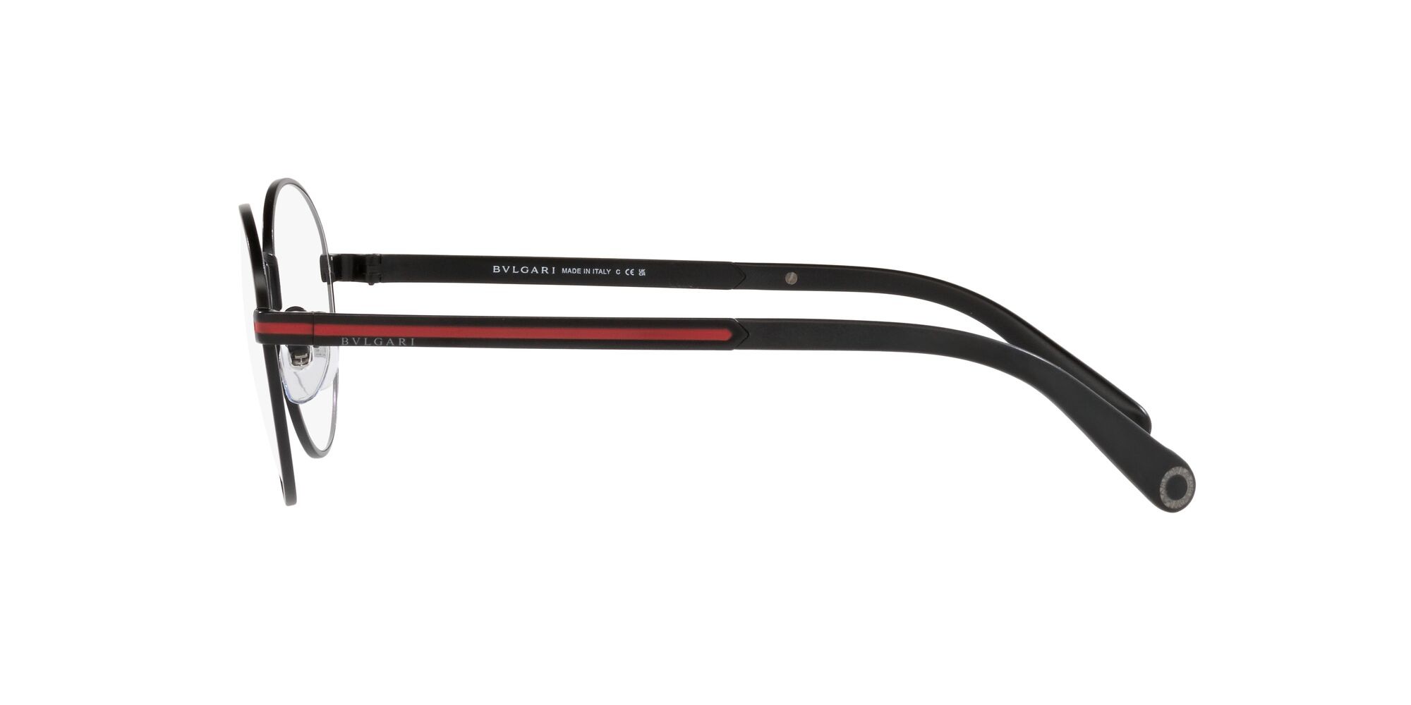 Eyeglasses Bulgari BV 1119 (128) color nero opaco shape round lenses lente demo