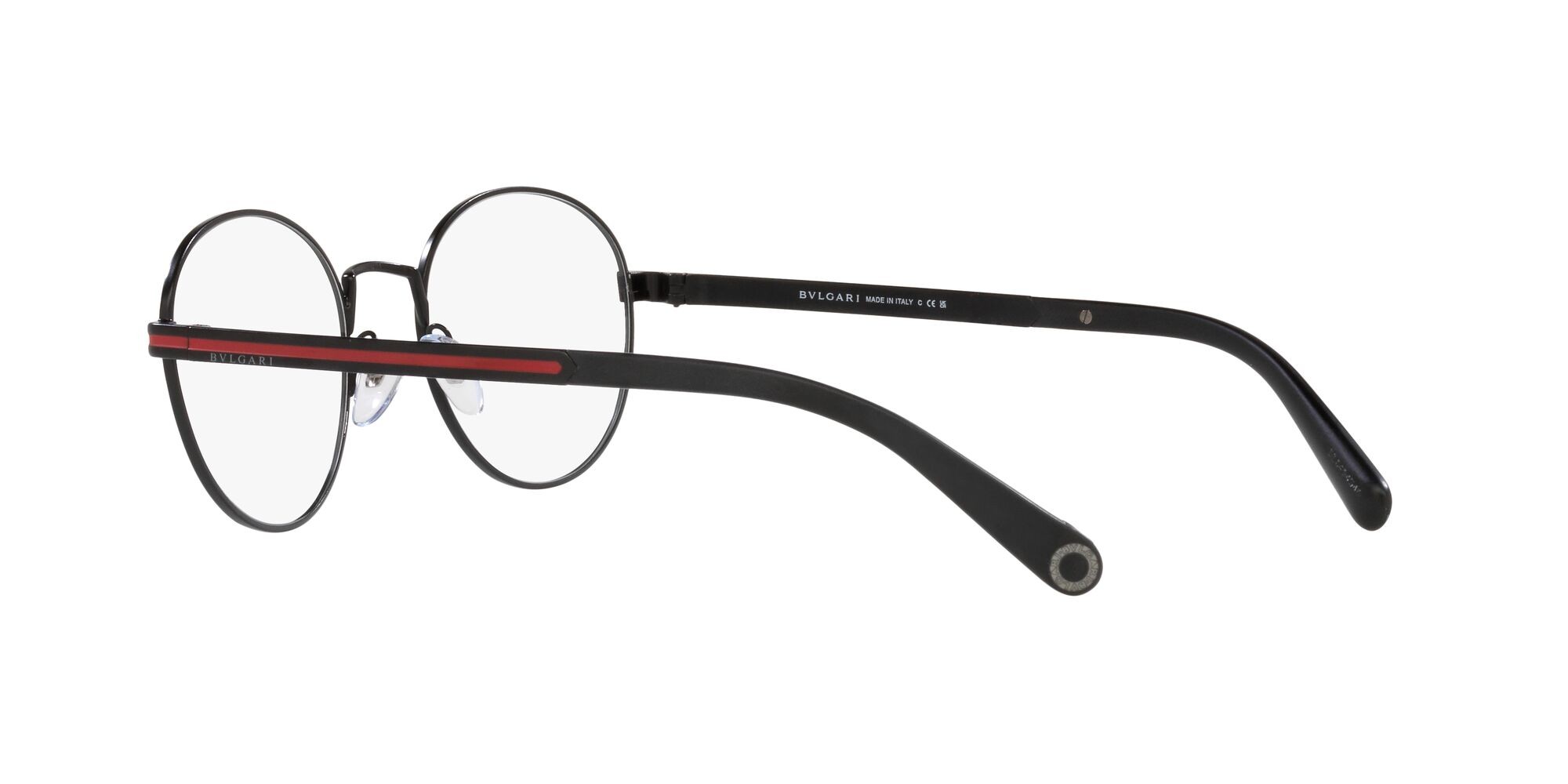 Eyeglasses Bulgari BV 1119 (128) color nero opaco shape round lenses lente demo