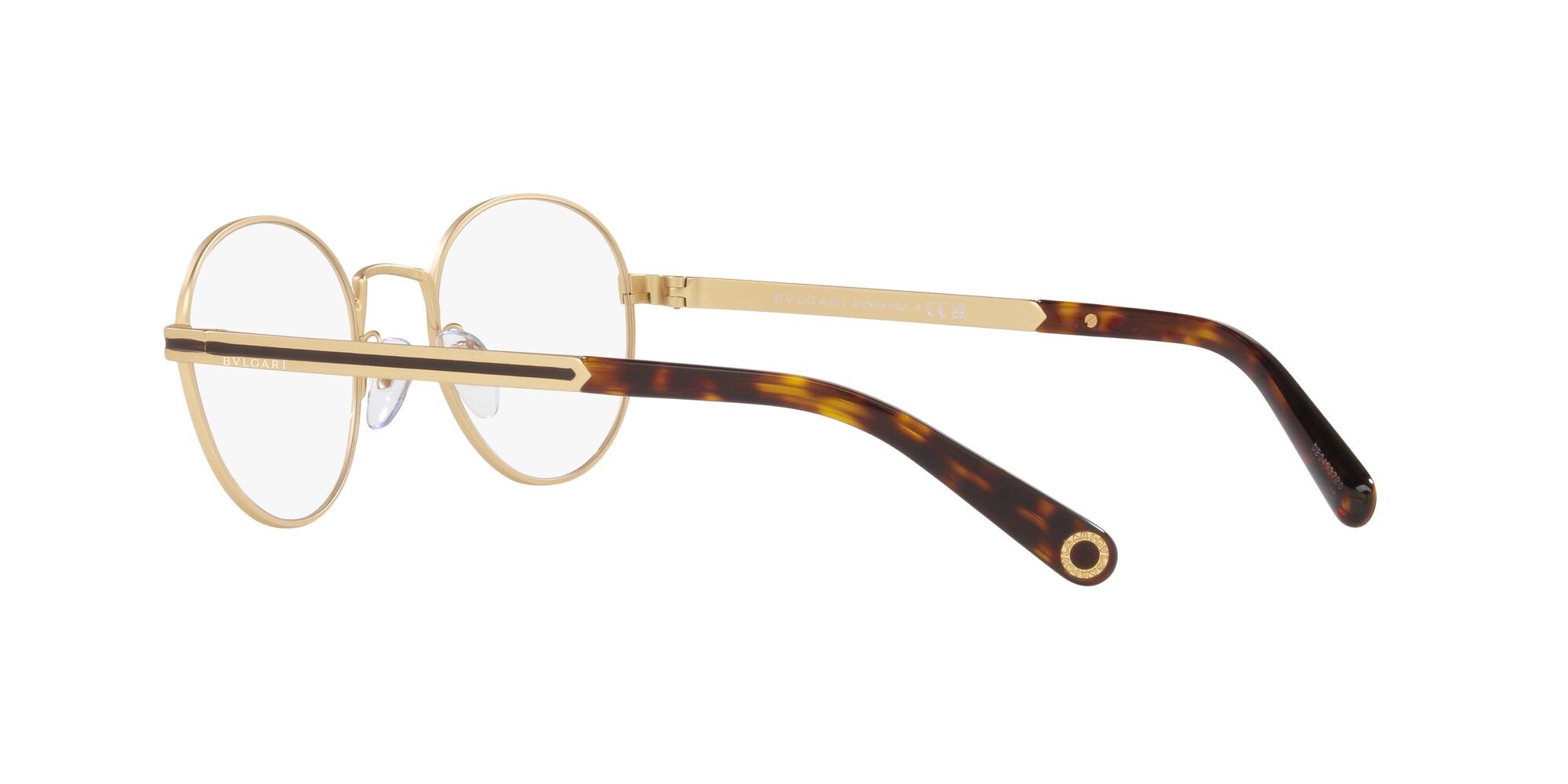 Brillen Bulgari BV 1119 (2022) farbe oro pallido opaco form rund gläser lente demo