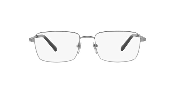 Brillen Bulgari BV 1123 (195) farbe gunmetal opaco form rechteckig gläser lente demo