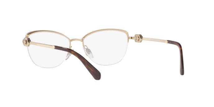 Brillen Bvlgari BV 2210B (2034) farbe brown/pale gold form cat-eye gläser demo lens