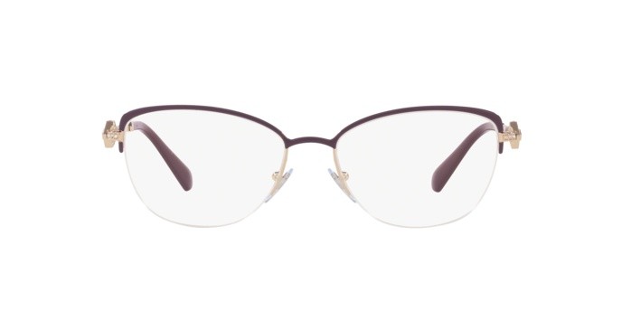 Brillen Bvlgari BV 2210B (2035) farbe plum/pink gold form cat-eye gläser demo lens
