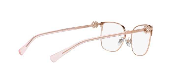 Brillen Bulgari BV 2234B (2057) farbe pink gold/pink form rechteckig gläser demo lens