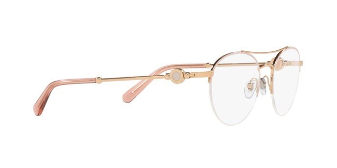 Brillen Bulgari BV 2235 (2063) farbe pink gold/champagne form pantos gläser demo lens