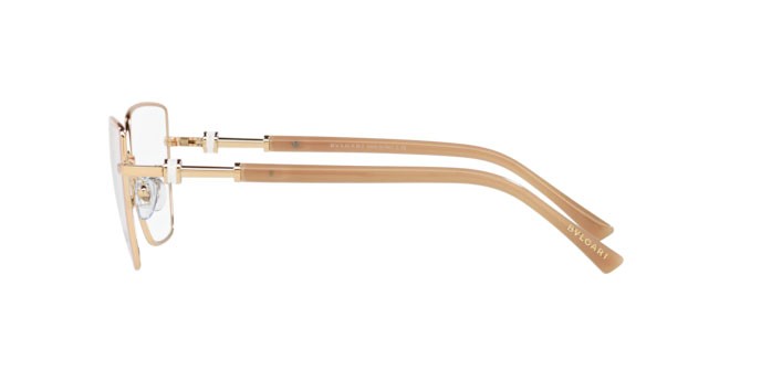 Brillen Bulgari BV 2236 (2063) farbe pink gold/champagne form unregelmäßig gläser demo lens