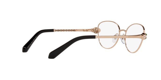 Brillen Bulgari BV 2237KB (2014) farbe pink gold plated form oval gläser demo lens