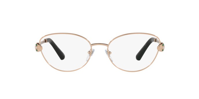 Brillen Bulgari BV 2237KB (2014) farbe pink gold plated form oval gläser demo lens