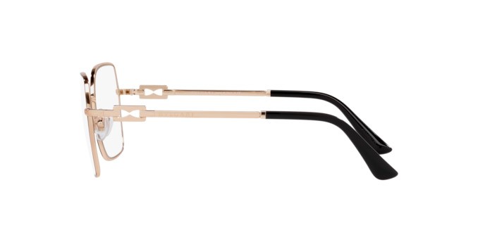 Brillen Bulgari BV 2240 (2070) farbe pink gold/black form quadratisch gläser clear blue light filter