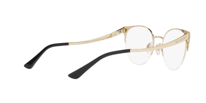 Brillen Bulgari BV 2243 (2018) farbe pale gold/black form pantos gläser demo lens