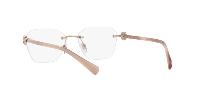 Brillen Bulgari BV 2244B (2014) farbe pink gold form unregelmäßig gläser demo lens