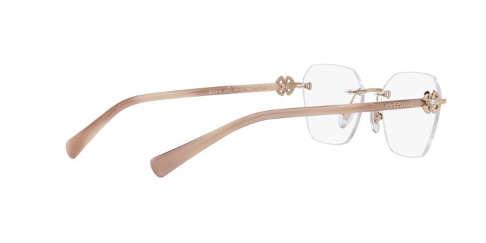 Brillen Bulgari BV 2244B (2014) farbe pink gold form unregelmäßig gläser demo lens