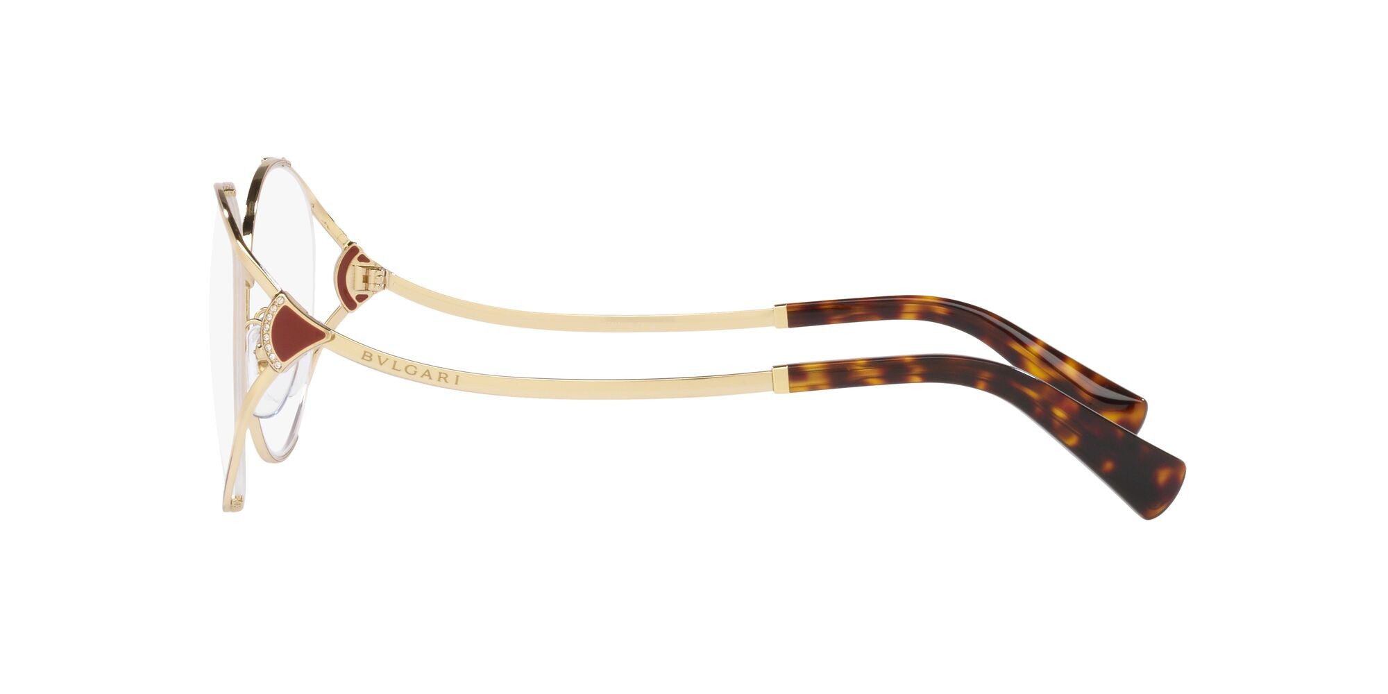 Brillen Bulgari BV 2245B (278) farbe oro pallido form rund gläser lente demo