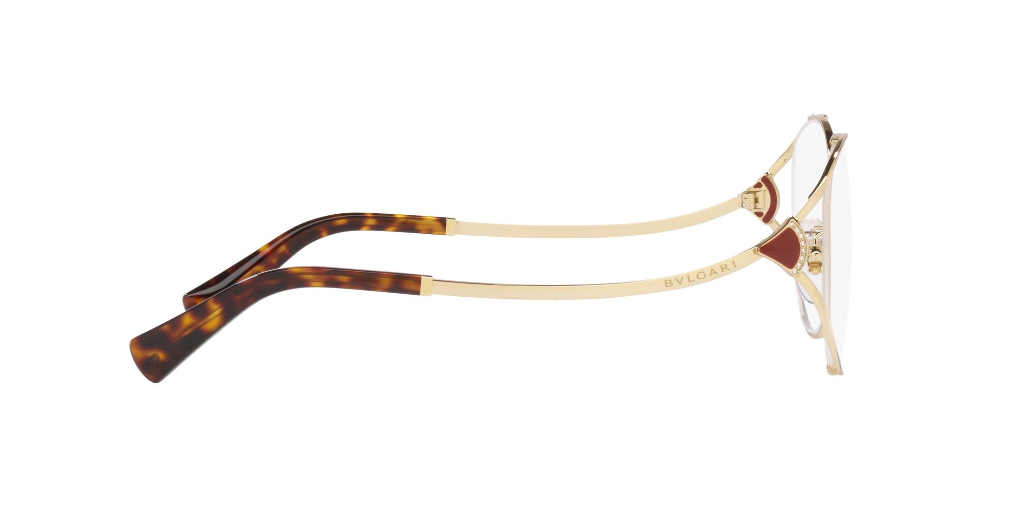 Brillen Bulgari BV 2245B (278) farbe oro pallido form rund gläser lente demo