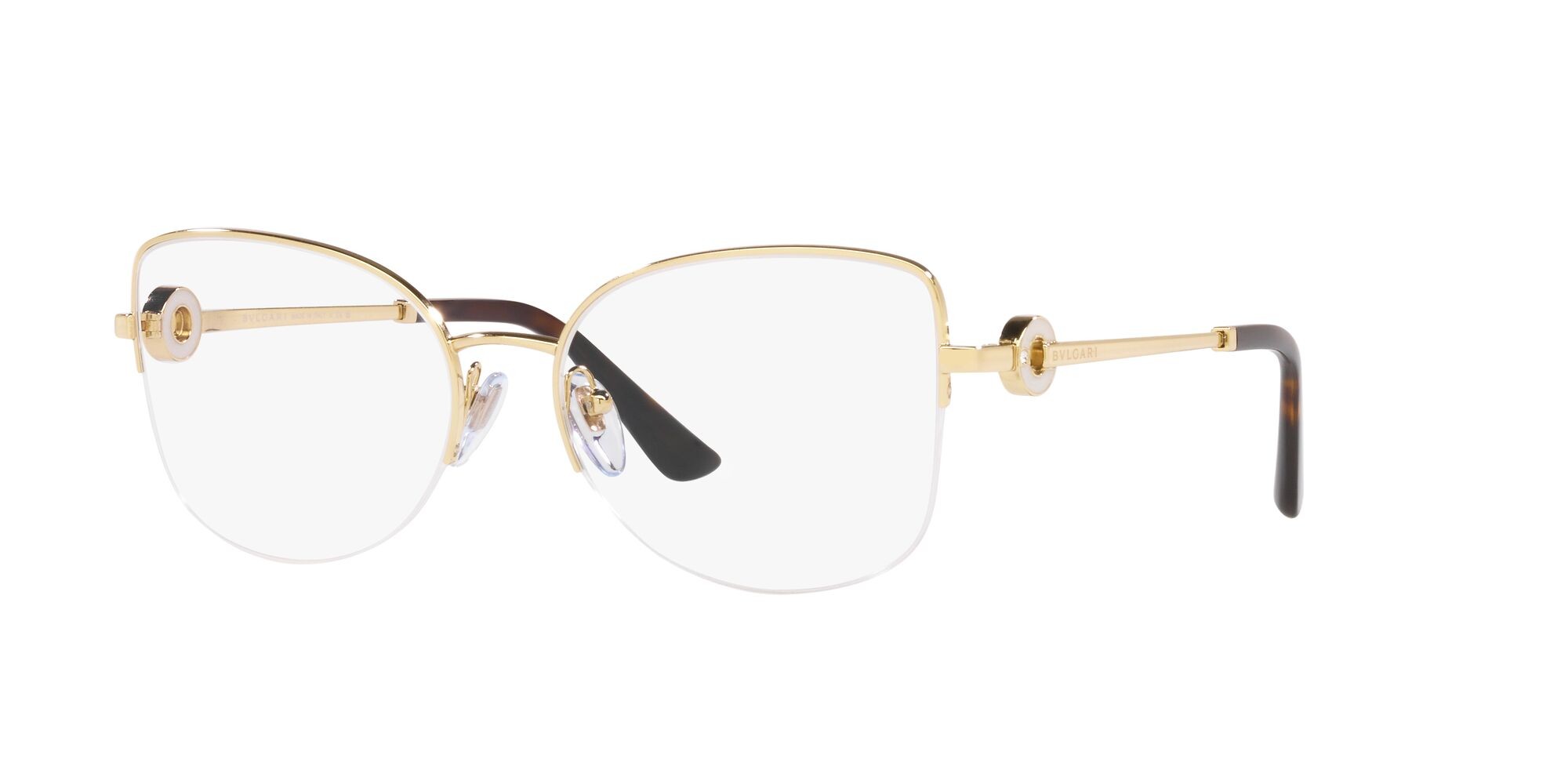 Brillen Bulgari BV 2246B (278) farbe oro pallido form cat-eye gläser lente demo