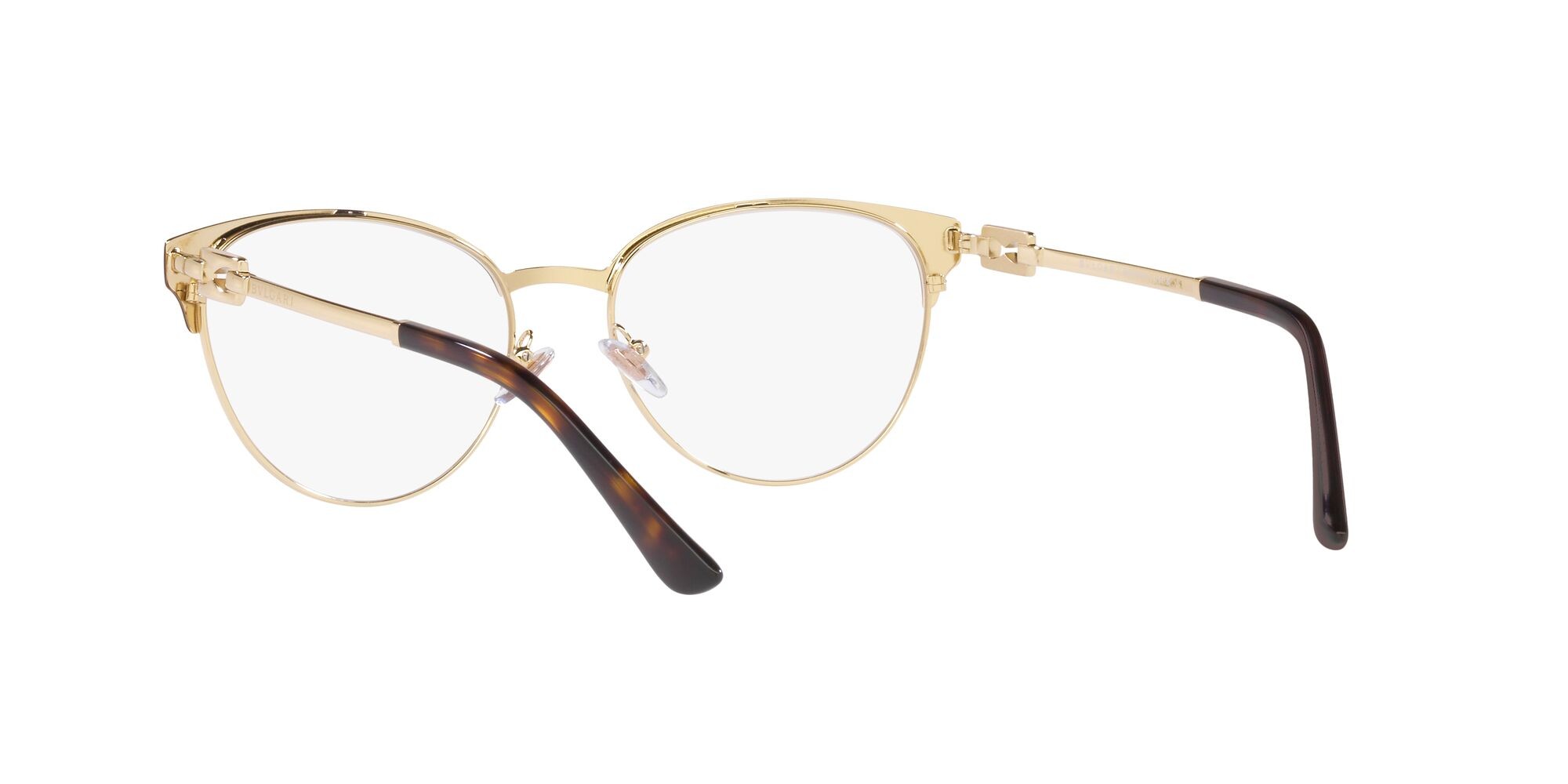 Brillen Bulgari BV 2247 (2034) farbe oro pallido/ marrone form cat-eye gläser lente demo