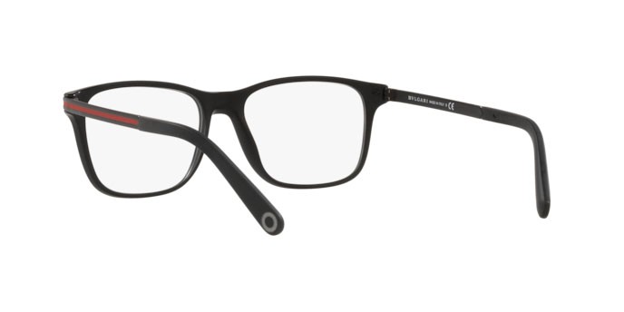 Brillen Bulgari BV 3049 (5313) farbe matte black form rechteckig gläser demo lens