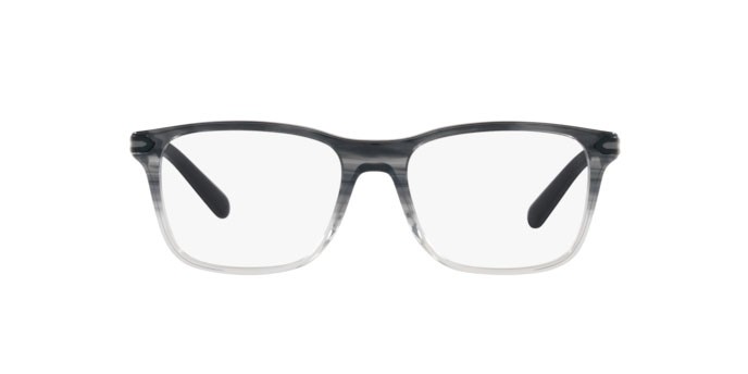 Brillen Bulgari BV 3049 (5484) farbe grey striped gradient form rechteckig gläser demo lens