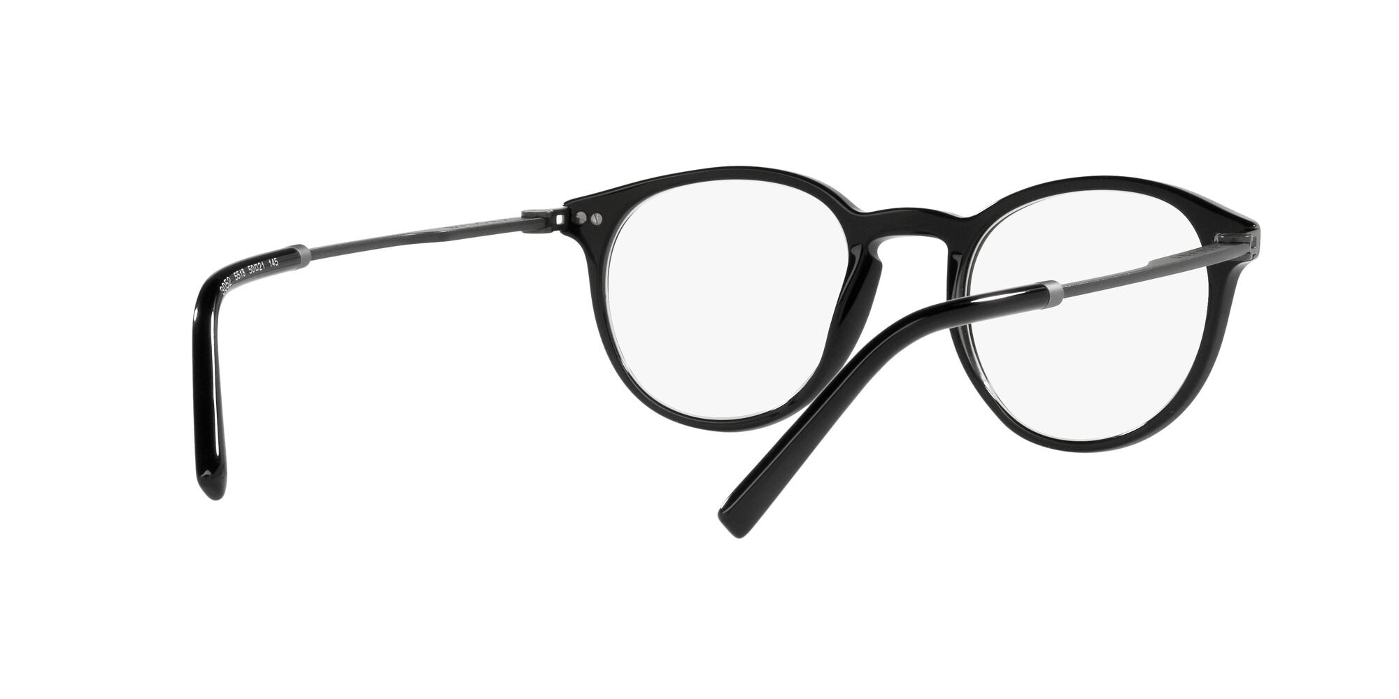 Brillen Bulgari BV 3052 (5518) farbe nero form pantos gläser trasparente con filtro anti luce blu