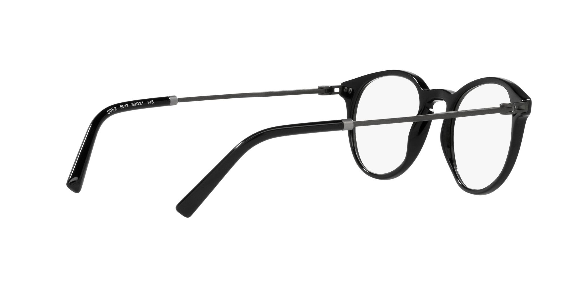 Brillen Bulgari BV 3052 (5518) farbe nero form pantos gläser trasparente con filtro anti luce blu