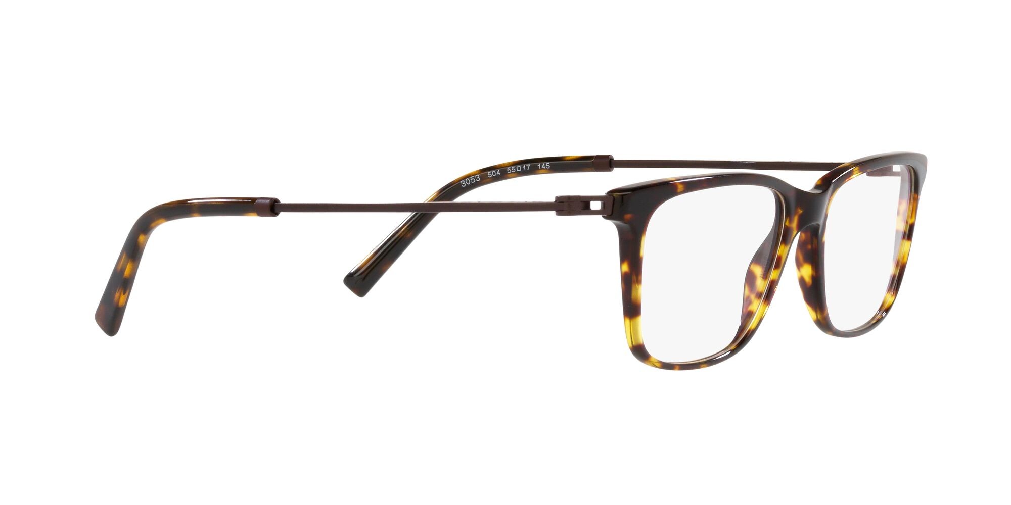 Brillen Bulgari BV 3053 (504) farbe havana form rechteckig gläser lente demo
