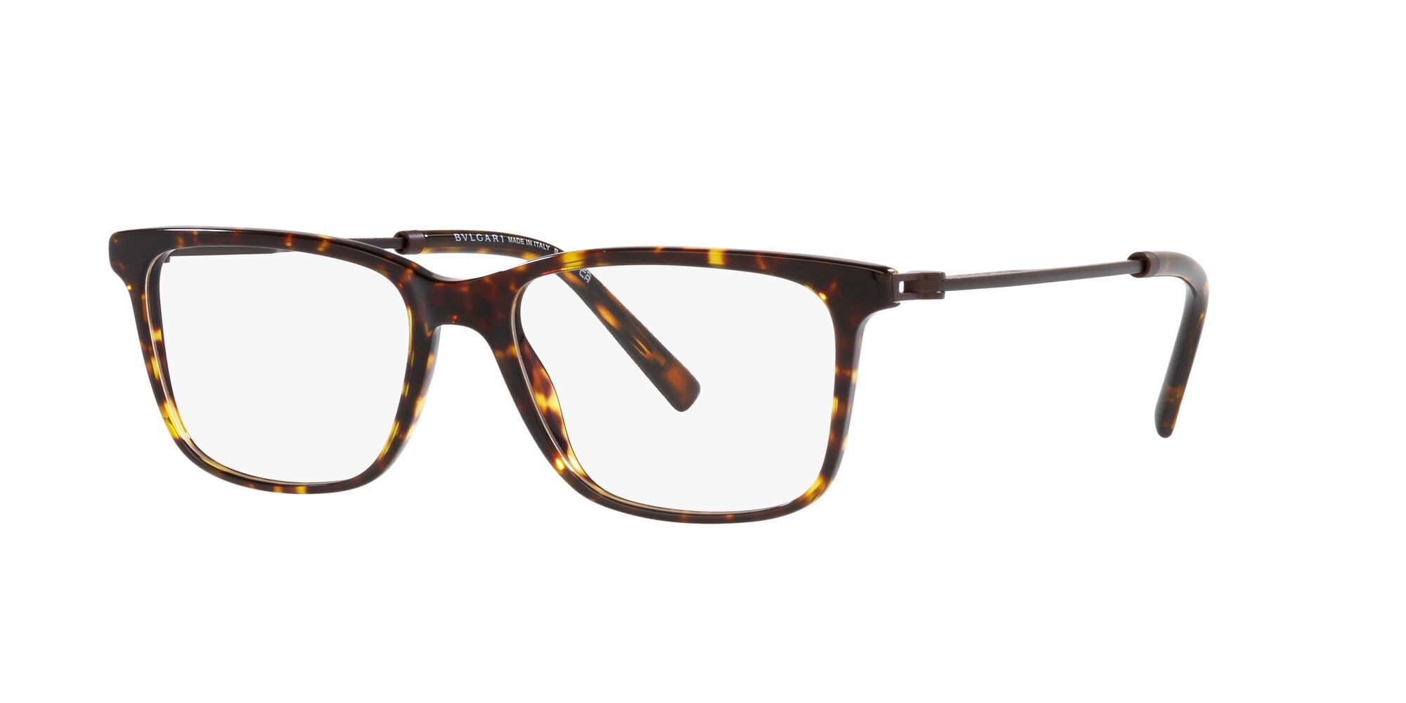 Brillen Bulgari BV 3053 (504) farbe havana form rechteckig gläser lente demo