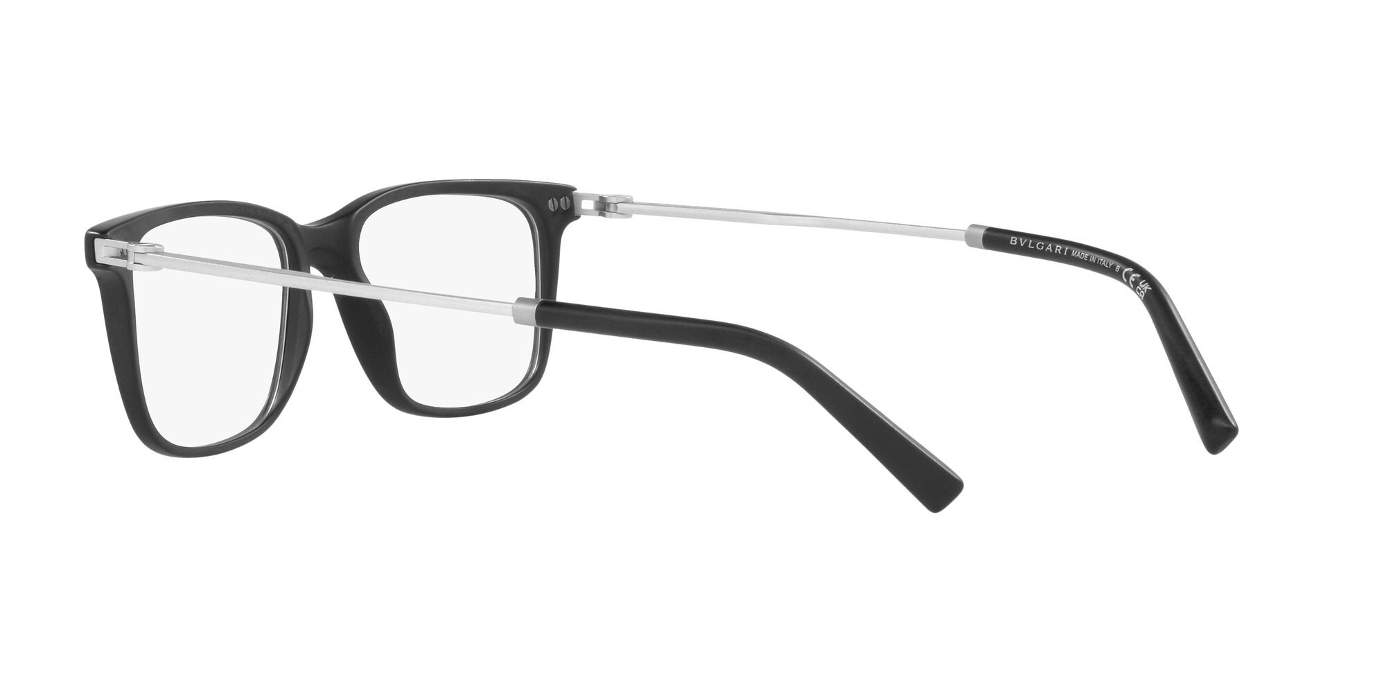 Brillen Bulgari BV 3053 (5313) farbe nero opaco form rechteckig gläser lente demo