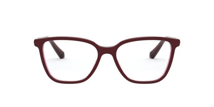 Brillen Bvlgari BV 4184B (5469) farbe top bordeaux on transp red form rechteckig gläser demo lens