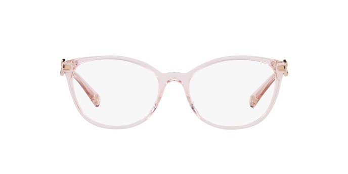 Brillen Bulgari BV 4185B (5470) farbe transparent pink form oval gläser demo lens
