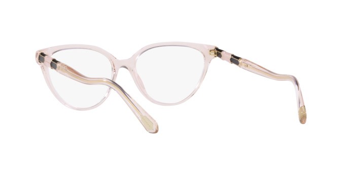 Brillen Bulgari BV 4193 (5470) farbe transparent pink form cat-eye gläser demo lens