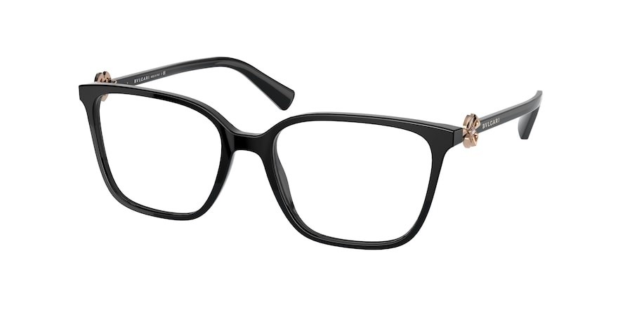 Brillen Bulgari BV 4197B (501) farbe black form rechteckig gläser demo lens