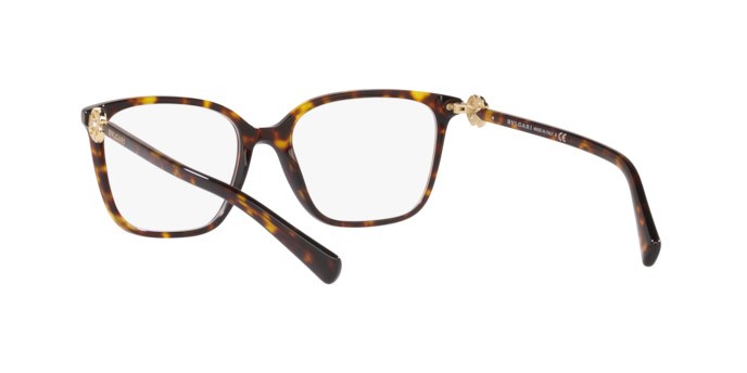 Brillen Bulgari BV 4197B (5519) farbe havana form rechteckig gläser clear blue light filter