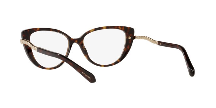 Brillen Bulgari BV 4199B (504) farbe havana form cat-eye gläser demo lens
