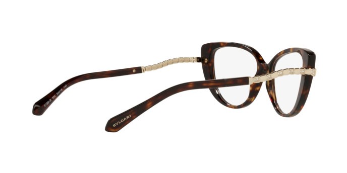 Brillen Bulgari BV 4199B (504) farbe havana form cat-eye gläser demo lens