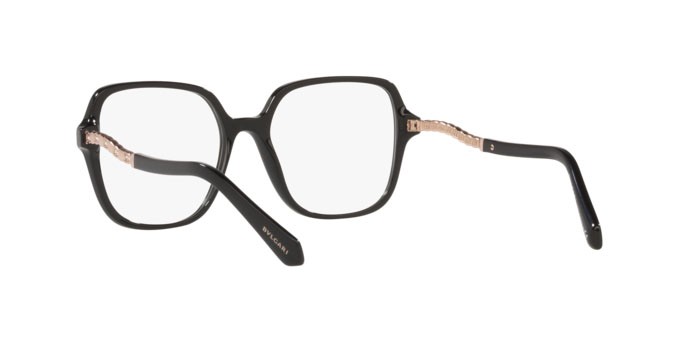 Brillen Bulgari BV 4201B (501) farbe black form quadratisch gläser demo lens