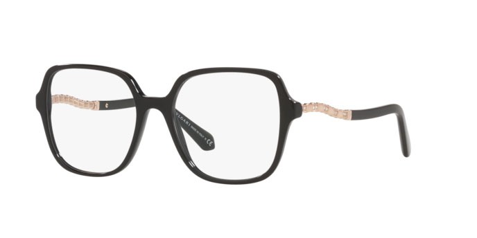 Brillen Bulgari BV 4201B (501) farbe black form quadratisch gläser demo lens