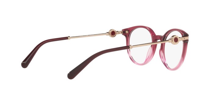 Brillen Bulgari BV 4202 (5477) farbe violet gradient pink form rund gläser demo lens