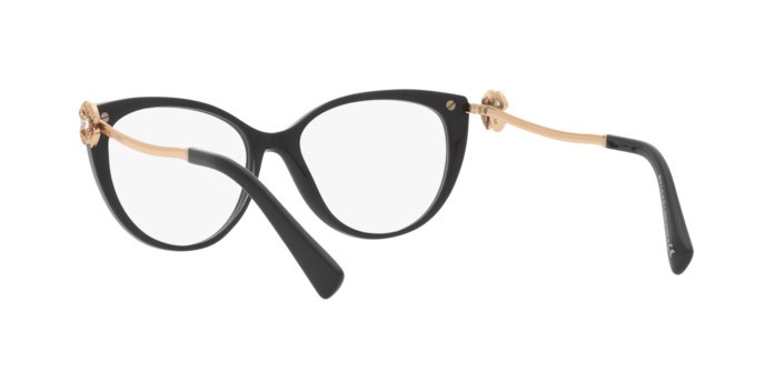 Brillen Bulgari BV 4206B (501) farbe black form cat-eye gläser demo lens