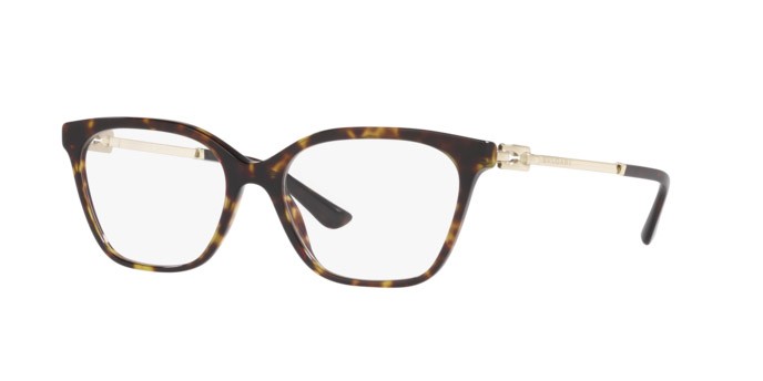 Brillen Bulgari BV 4207 (504) farbe havana form rechteckig gläser demo lens